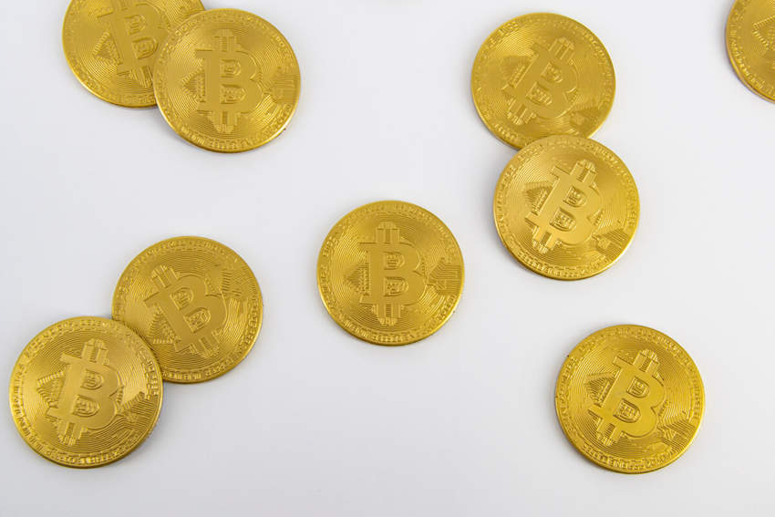 Bitcoin Münze Kühlschrankmagnet