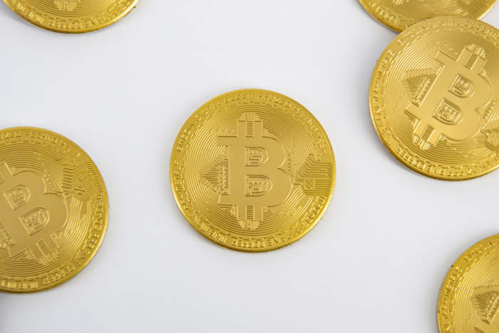 Bitcoin Münze Kühlschrankmagnet