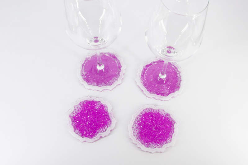 4-teiliges Silikon-Formen Set Für Resin Untersetzer – Quadratisch, Sechseckig & Rund