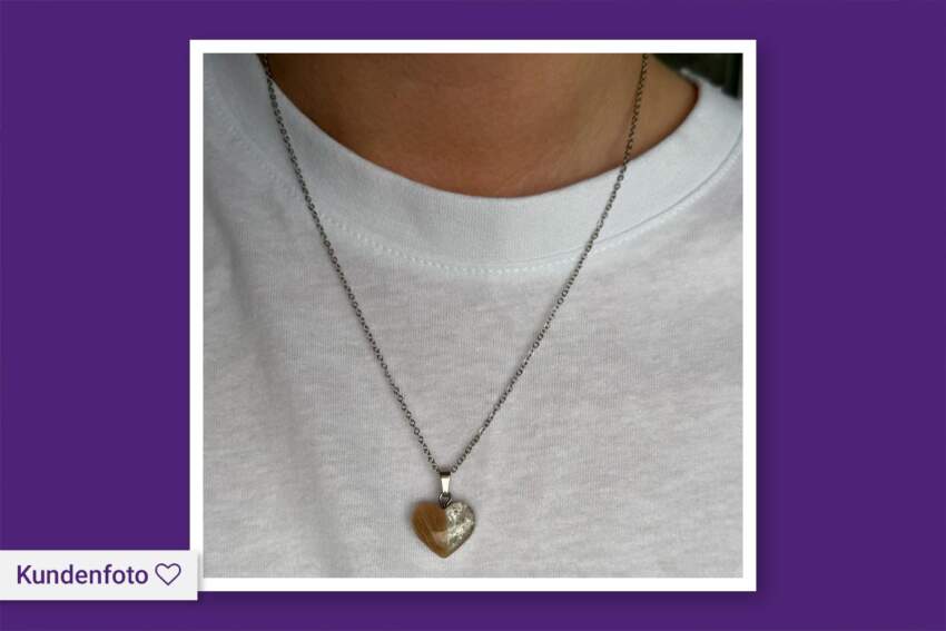 Tierhaarschmuck "kleines Herz" – Tierhaar-Halskette, Erinnerungsschmuck – Bild 17