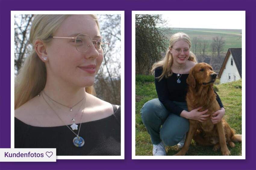 Tierhaarschmuck "Ewige Liebe" – Tierhaar-Halskette, Erinnerungsschmuck – Bild 9